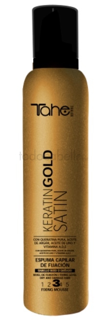 TAHE Keratin Gold Satin juukselakk 3, 400ml-0