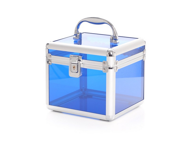 Cosmetic Suitcase mini clear blue-0