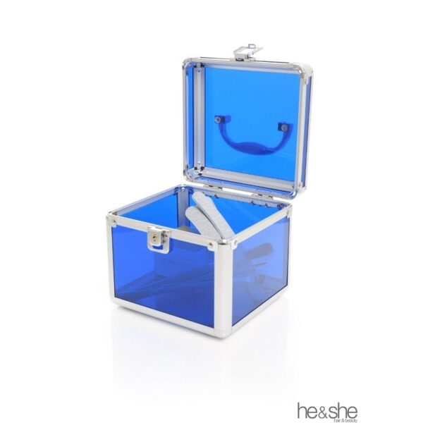 Cosmetic Suitcase mini clear blue-18602